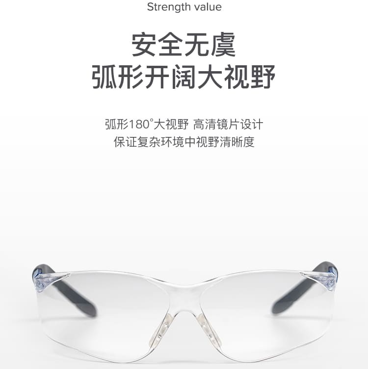 霍尼韦尔（Honeywell） S300L 300310 蓝款透明镜片防护眼镜 